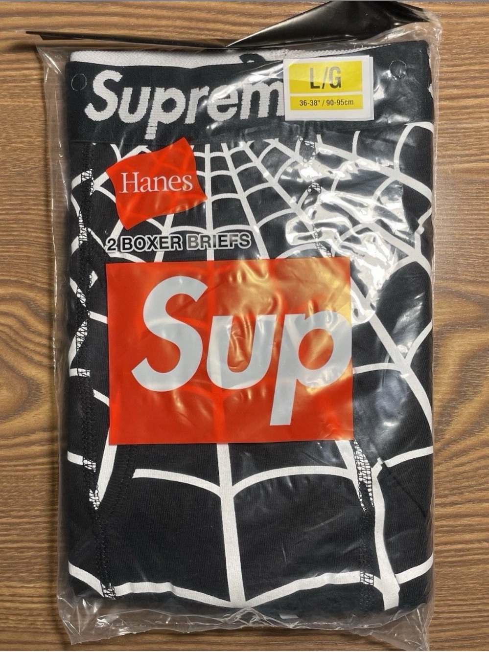 Supreme Spiderman Web Boxers- Size Large